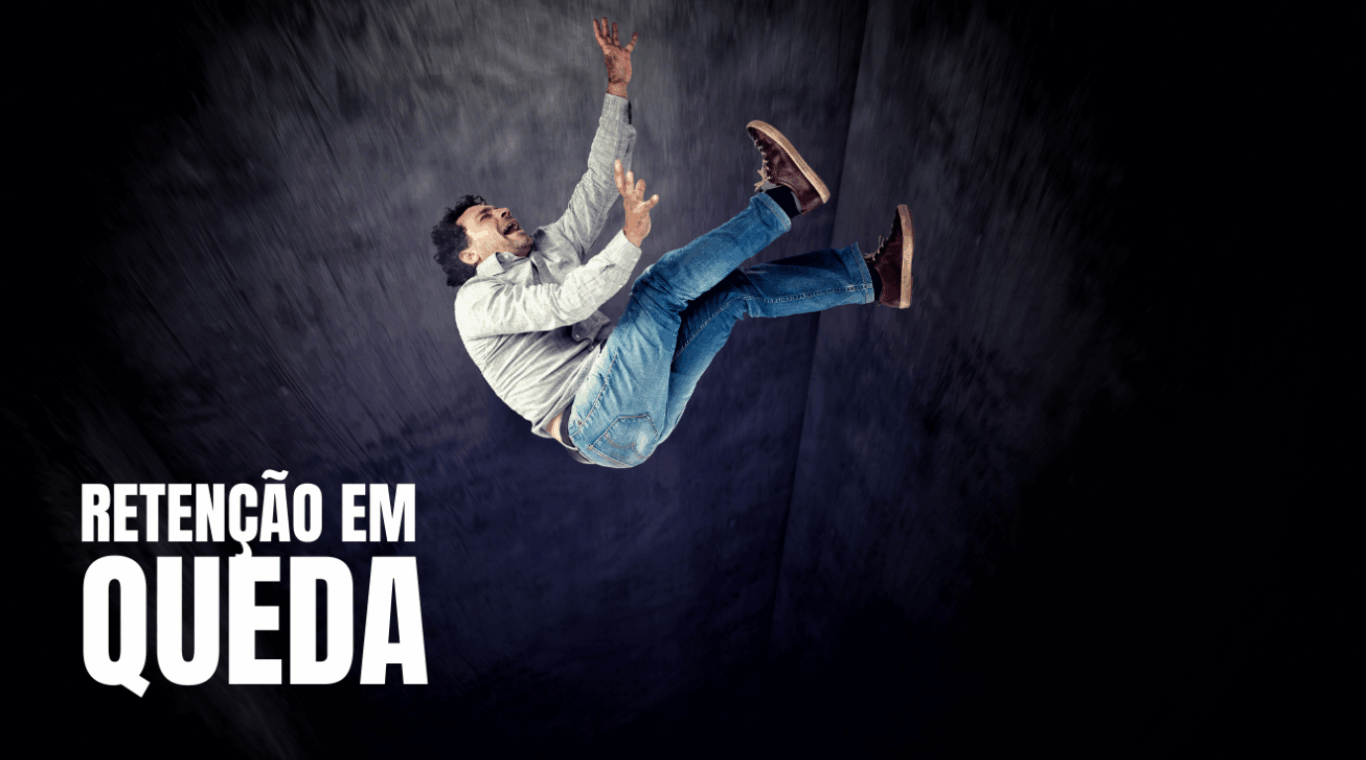 homem caindo em um buraco em imagem criada por IA