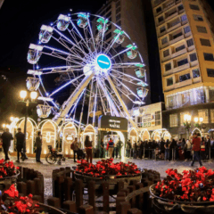 Roda Gigante da rua XV de Novembro, durante as celebra&ccedil;&otilde;es de Natal de Curitiba