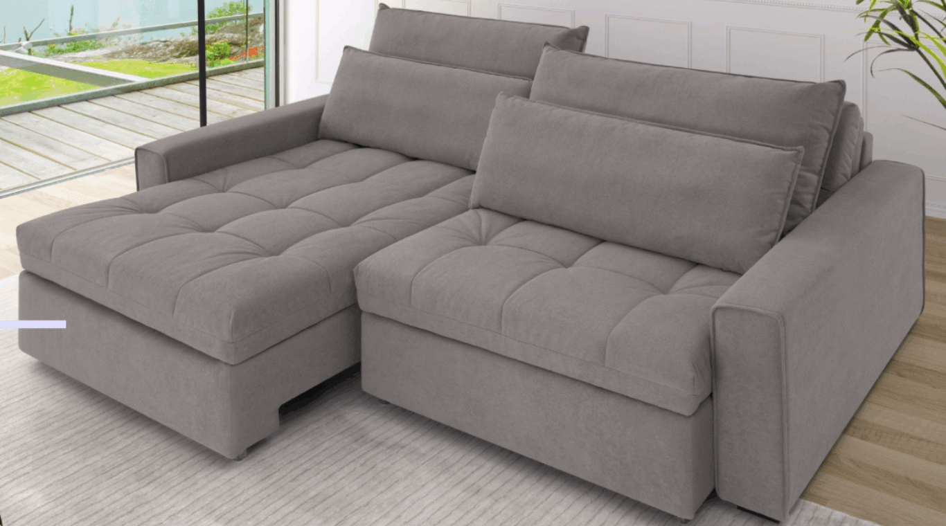 Icea Móveis - sofá New Wave molas - casa de praia Icea Móveis - sofá New Wave molas - casa de praia