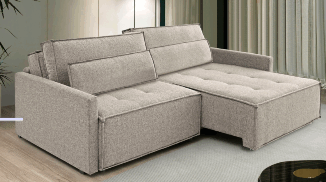 Icea Móveis - sofá Realeza Plus - casa de praia