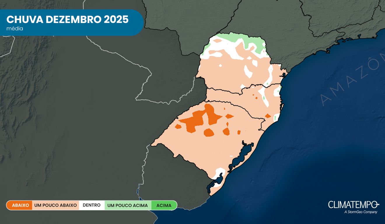 nivel de chuva no parana em dezembro 