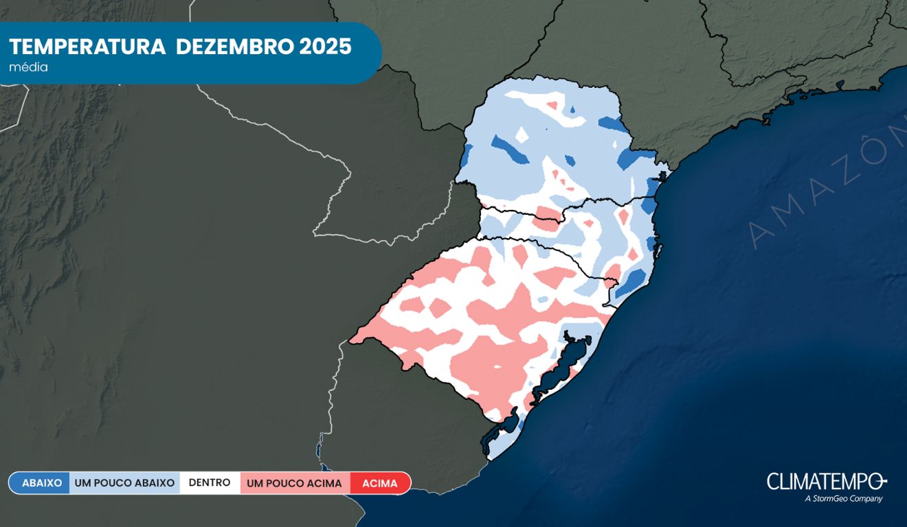 nivel de temperatura no parana em dezembro