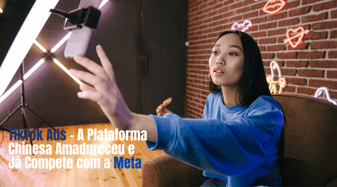 influencer fazendo live em propaganda do tiktok ads