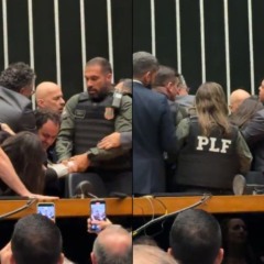 Polícia legislativa atua no plenário da Câmara dos Deputados