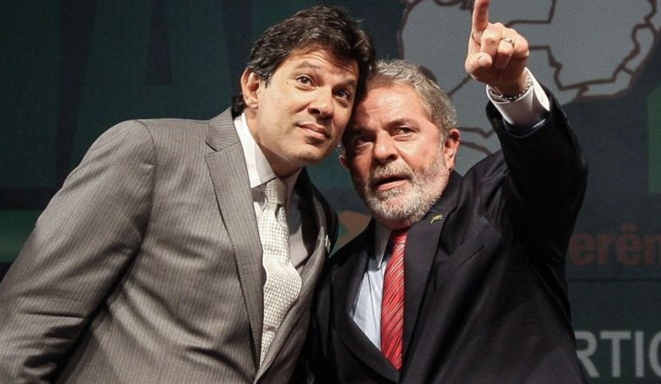 Fernando Haddad e Luiz Inácio Lula da Silva