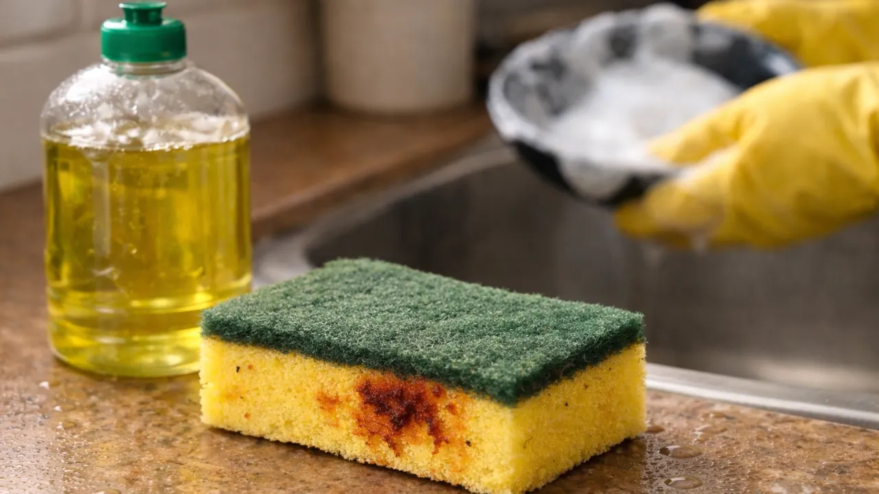 Pare de fazer isto para não contaminar esponjas novas nos 3 primeiros dias de uso