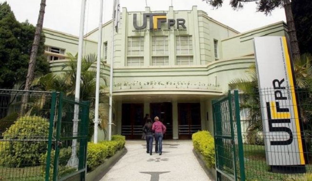 Fachada da UTFPR. universidade divulgou resultado do Vestibular