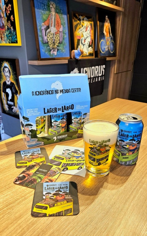 De Colombo para o Brasil: Ignorus lança Lager do Largo com pinhão