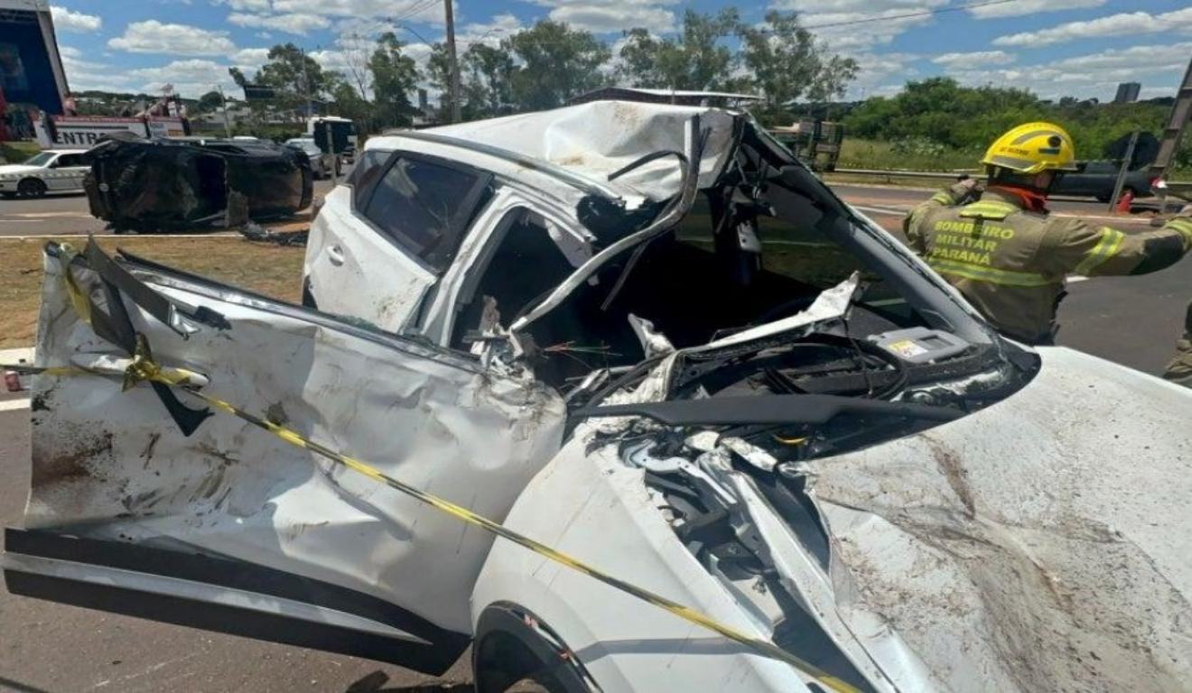 foto de acidente na PR-323