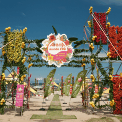 portal de entrada da Arena Mundo Ric - Jardim de Ver&atilde;o