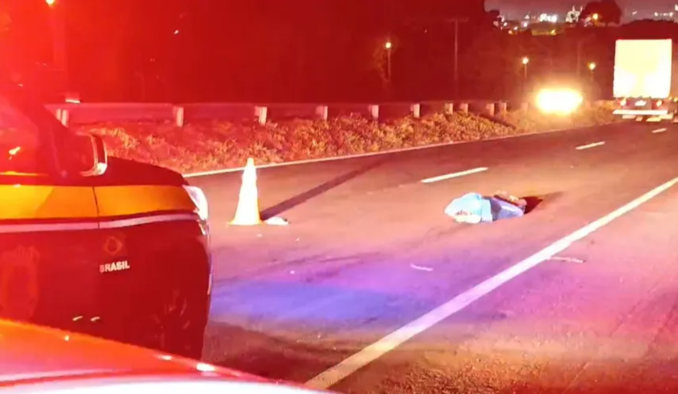 Homem morre atropelado na br-376, em ponta-grossa
