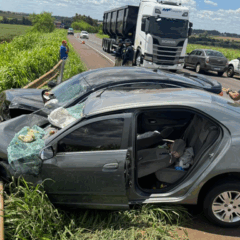 batida de frente na BR-163 deixa crian&ccedil;a e idoso mortos no Paran&aacute;