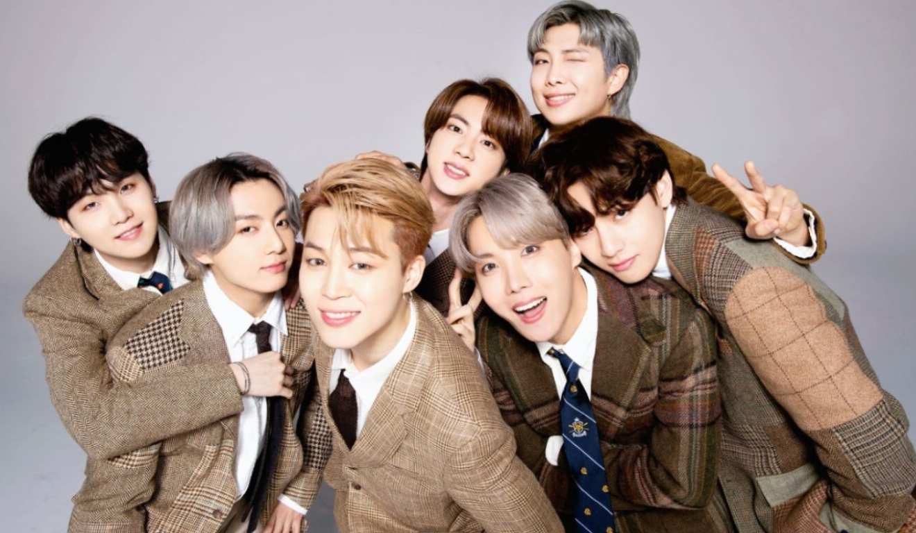 Integrantes do grupo musical de k-pop BTS