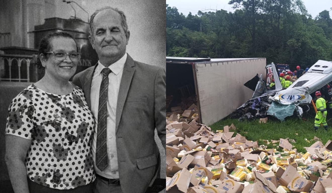 casal vítima de acidente na BR-116