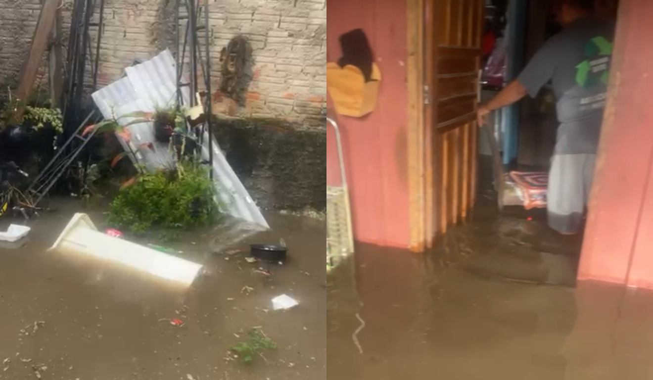 Casa alagada em Curitiba