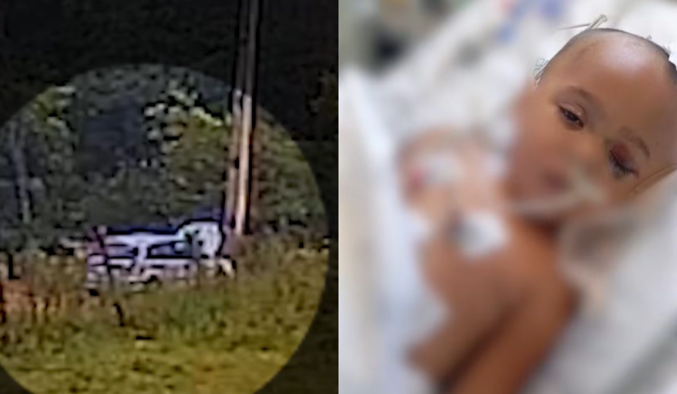 Momento de ataque com criança baleada na cabeça após acordar em hospital