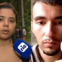 Amiga de jovem que estava desaparecdo no Pico Paran&aacute; e v&iacute;tima ao lado em montagem