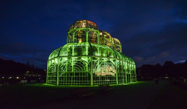 foto da estufa do jardim botânico de curitiba
