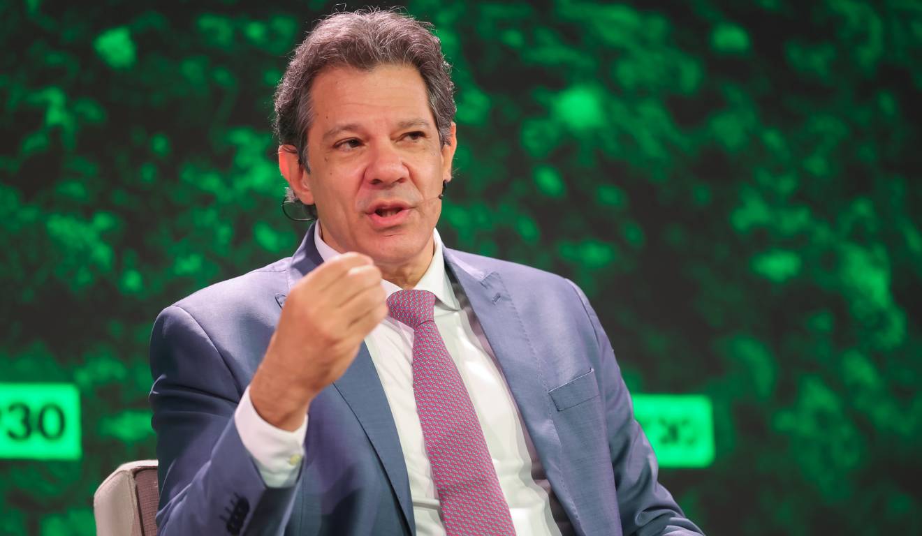 Ministro da Fazenda, Fernando Haddad, participa de seminário na Bloomberg Green Summit, em novembro de 2025