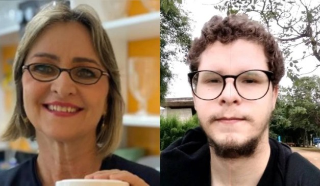 filho mata mãe facada