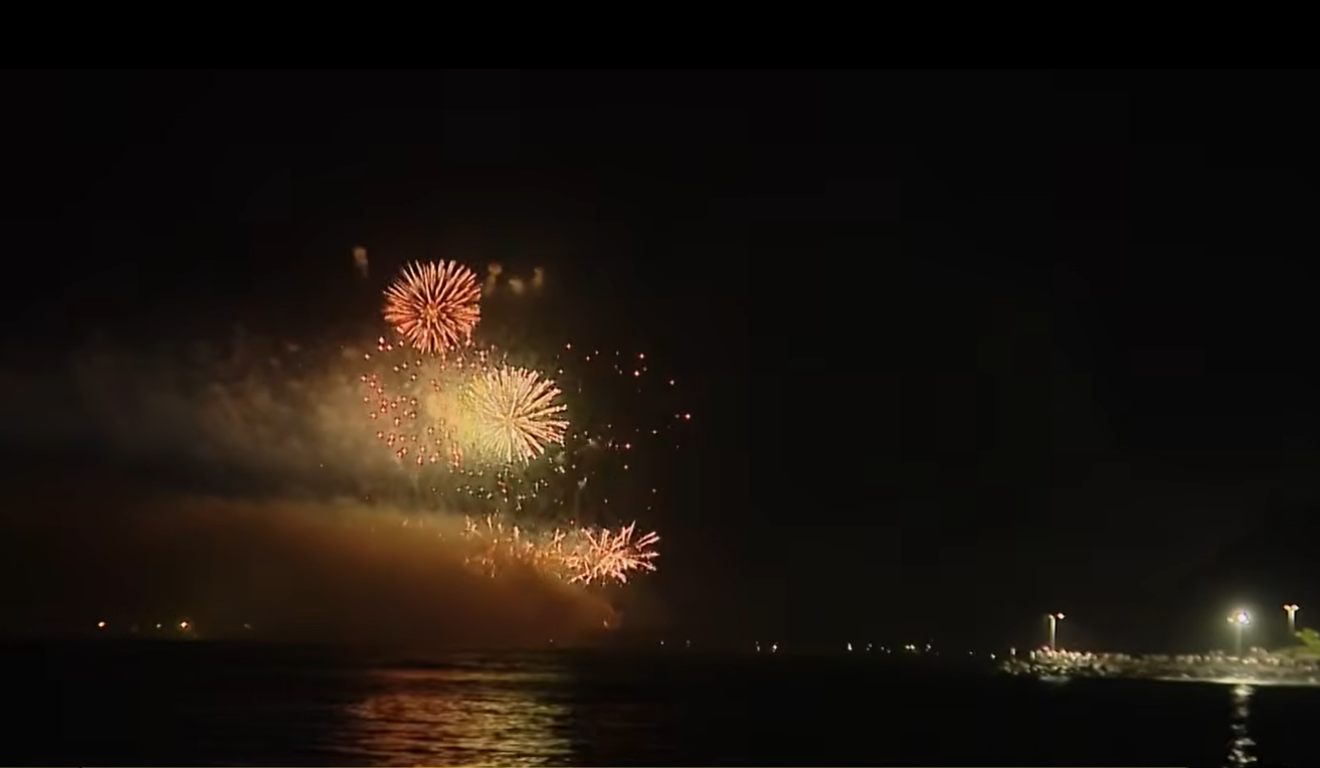 queima de fogos Ponte de Guaratuba