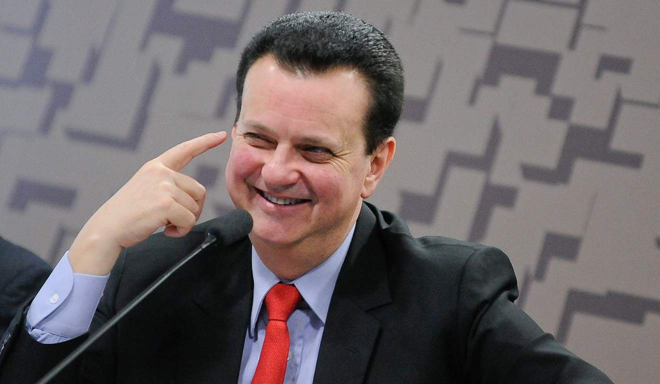 Presidente nacional do PSD, Gilberto Kassab, fala em audiência pública no Senado Federal.