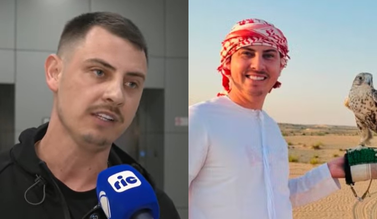 colagem com fotos de Eduardo Felipe Campelo, investigado pela Polícia Civil por envolvimento na divulgação do chamado “Jogo do Tigrinho”