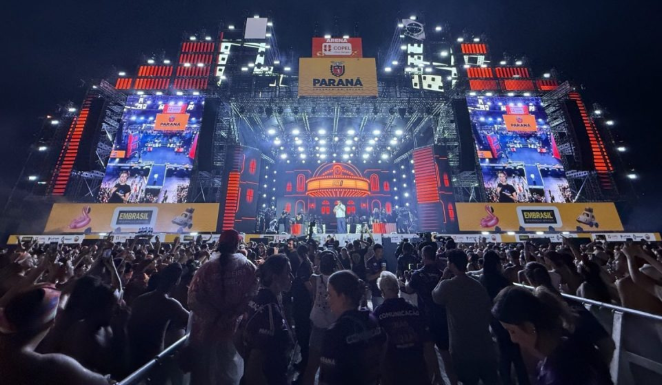 Show do Jeito Moleque e Belo no Verão Maior Paraná, em Matinhos