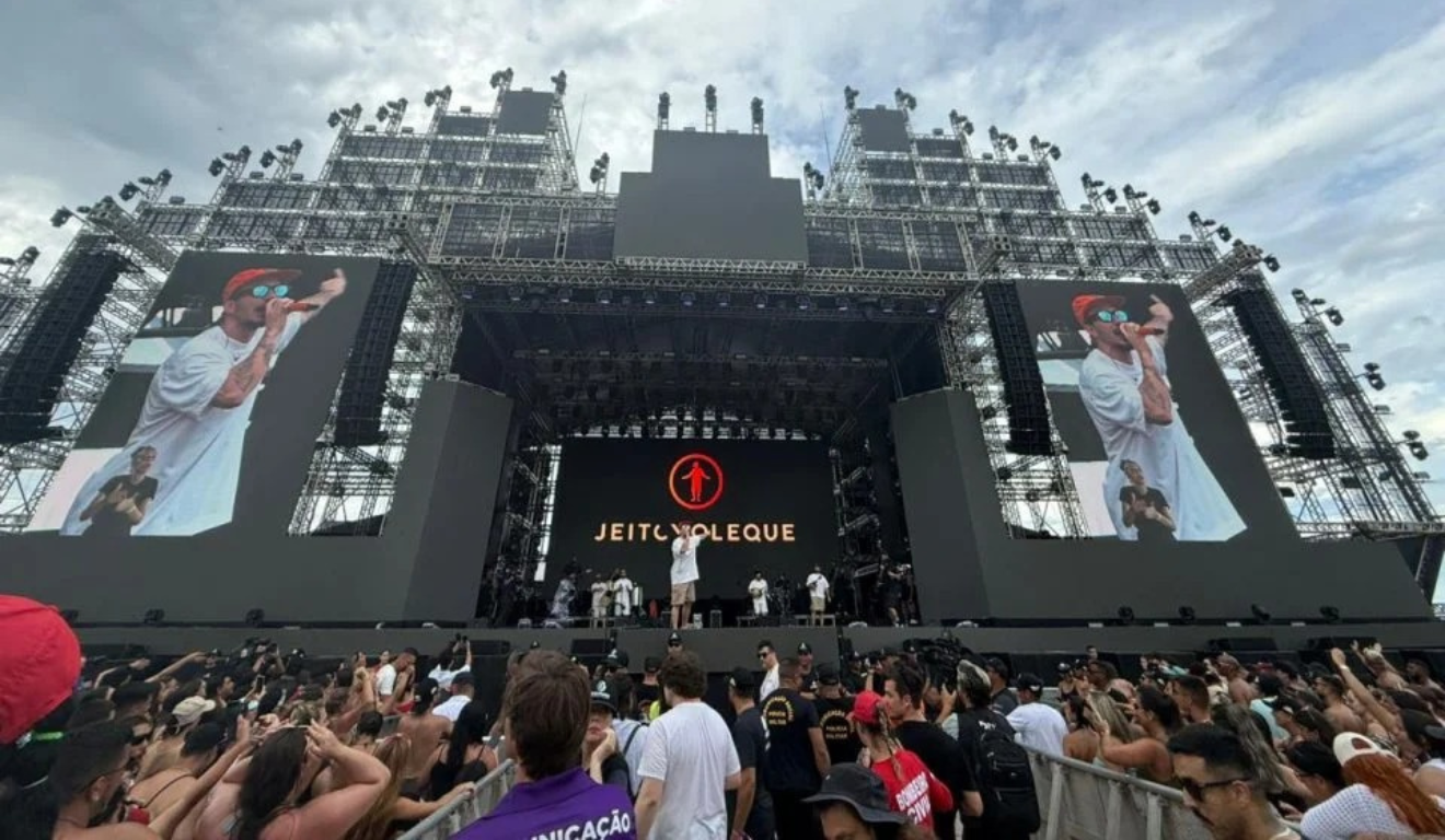 Show do Jeito Moleque e Belo no Verão Maior Paraná, em Matinhos