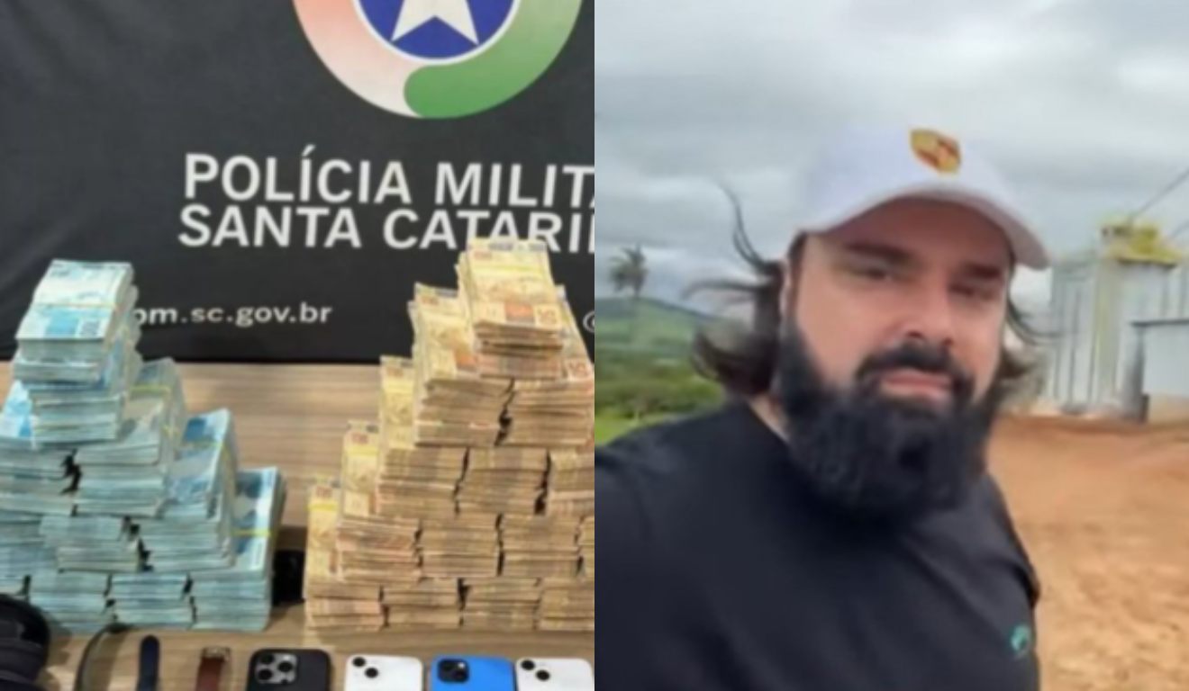 DInheiro e celulares aprrendido quando o líder do The Boss foi preso