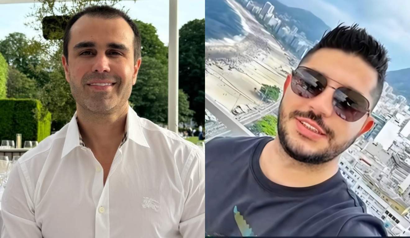 Montagem com fotos dos m&eacute;dicos Lu&iacute;s Roberto Pellegrini Gomes, de 43 anos, e Vinicius dos Santos Oliveira, de 35, mortos em briga