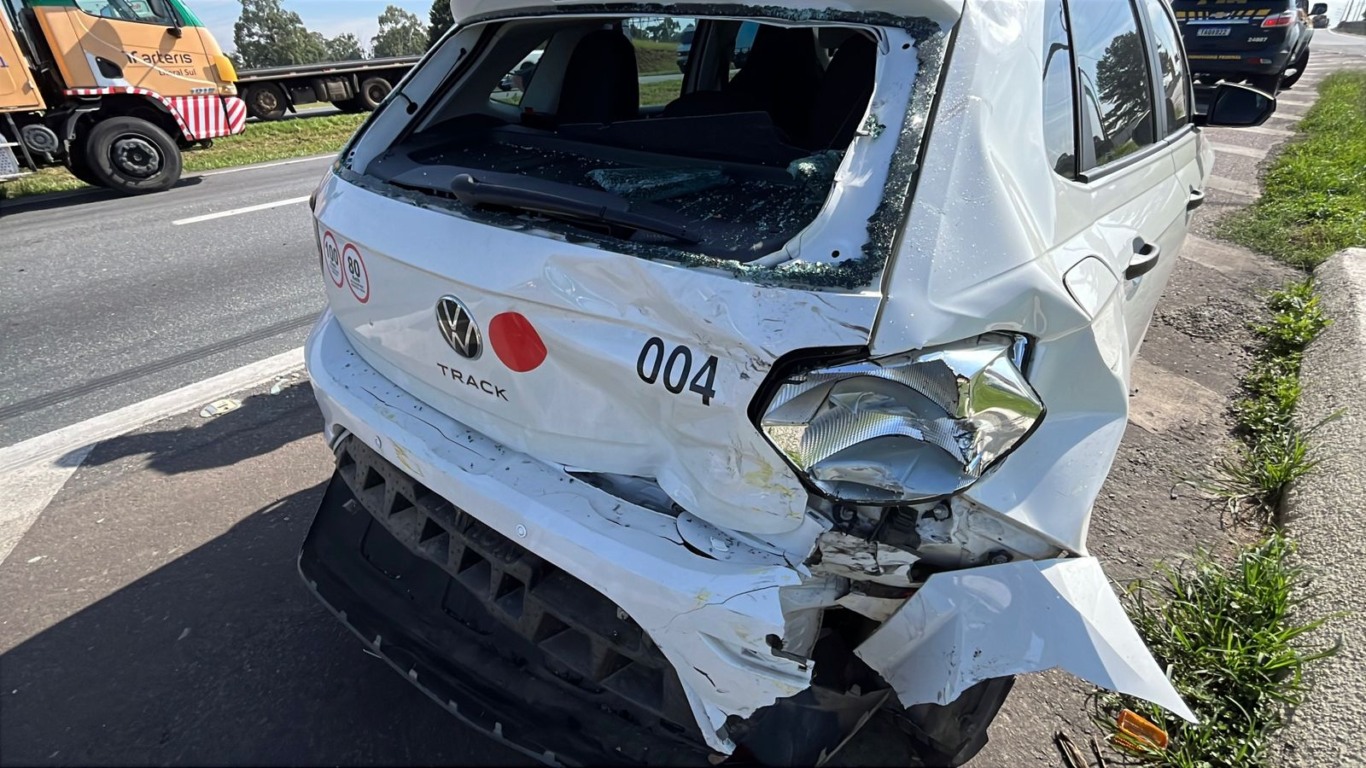 motociclista gravemente ferido BR-116 Contorno Leste