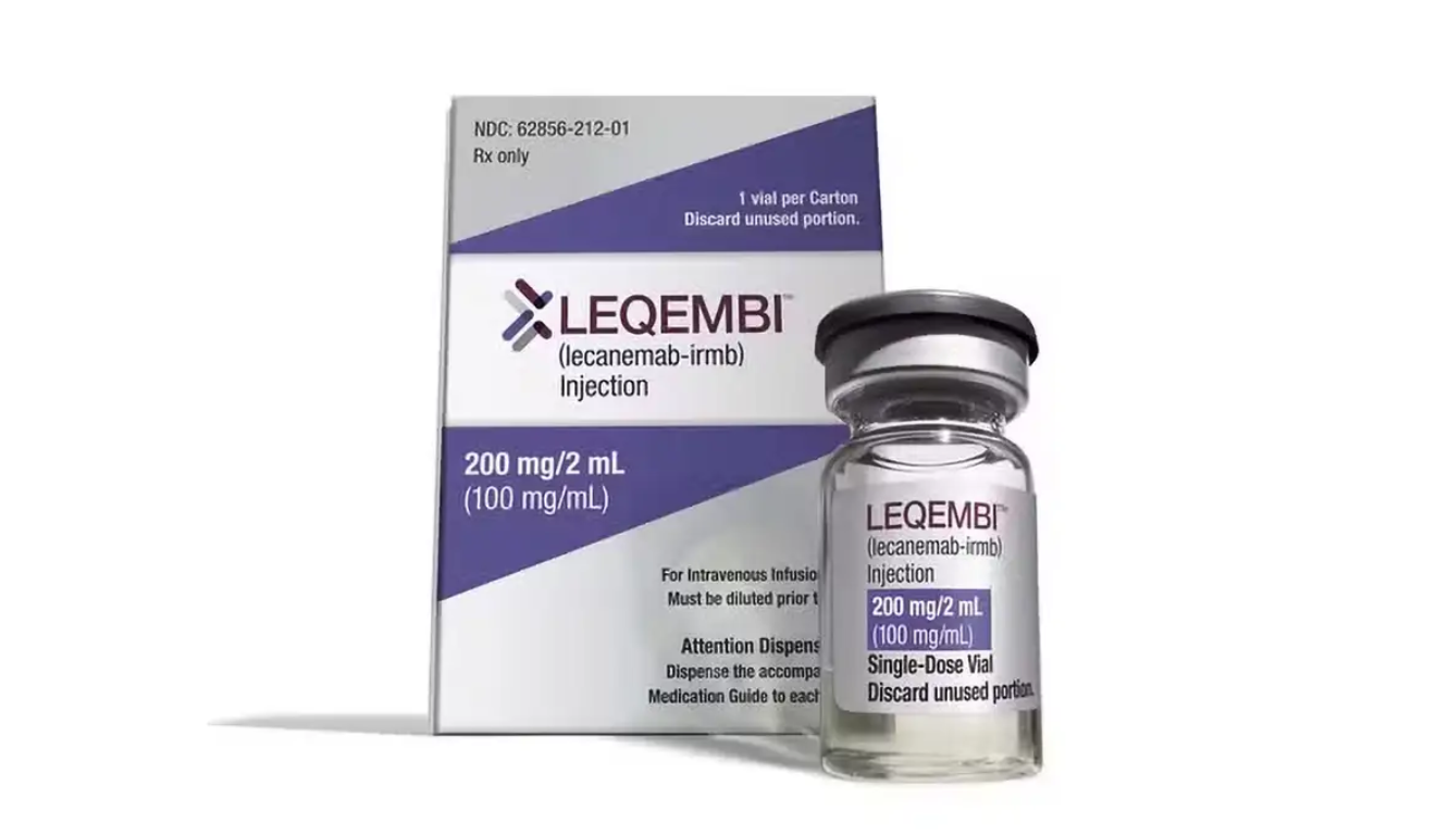 Caixa do Leqembi, o novo medicamento liberado pela Anvisa para tratamento do Alzheimer.
