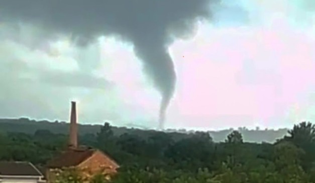 nuvem funil formada em ponta grossa, no paraná