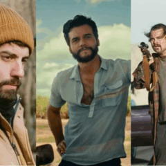 Cenas dos filmes "Sonhos de Trem", "O Agente Secreto" e "Uma Batalha Após a Outra", três dos dez indicados a Melhor Filme no Oscar 2026.