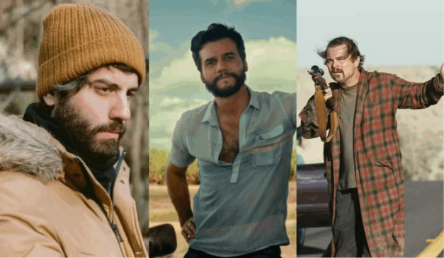 Cenas dos filmes "Sonhos de Trem", "O Agente Secreto" e "Uma Batalha Após a Outra", três dos dez indicados a Melhor Filme no Oscar 2026.