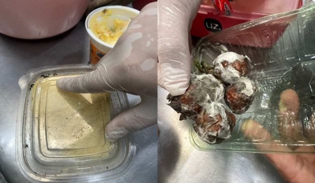 Produtos estragados em padaria interditada no Paraná