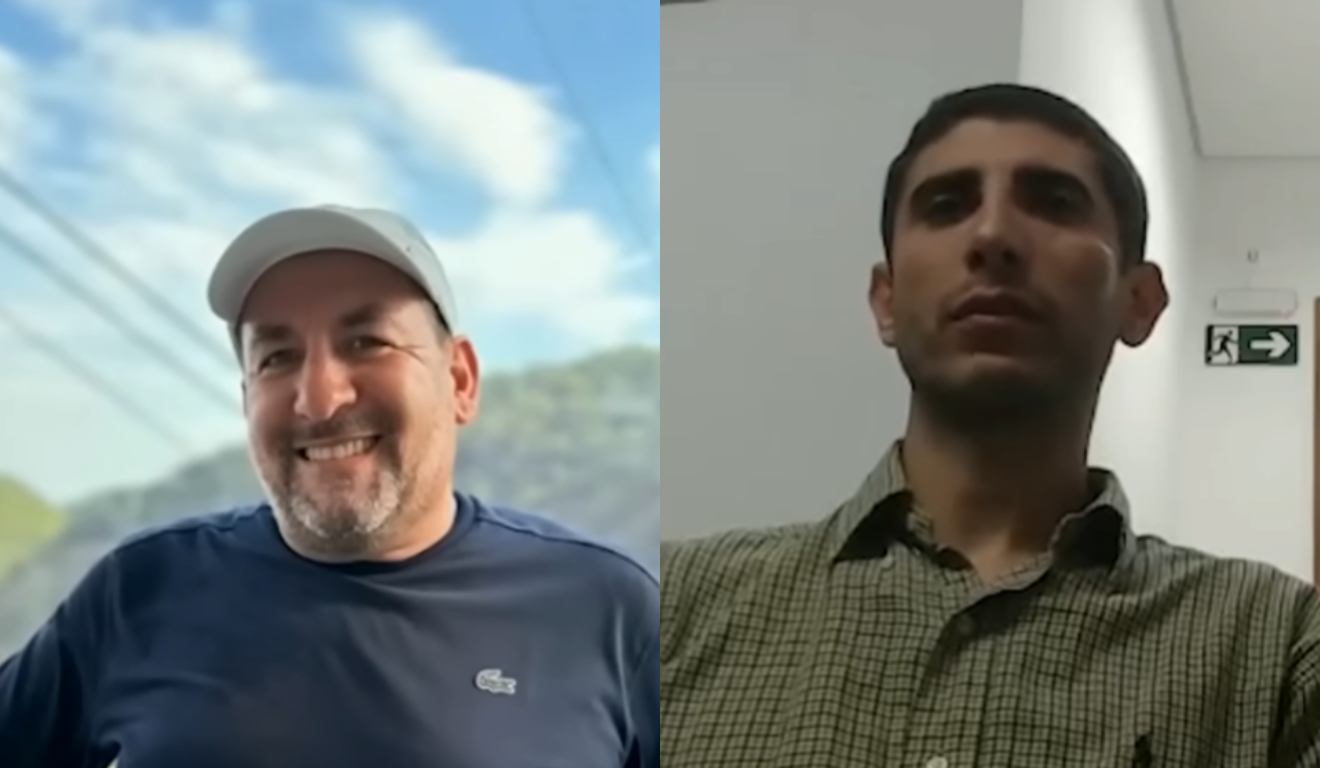 Vítima e policial que matou homem em bar em montagem de foto