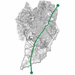 Projeto que liga Curitiba e dois munic&iacute;pios da RMC (Colombo e Fazenda Rio Grande).