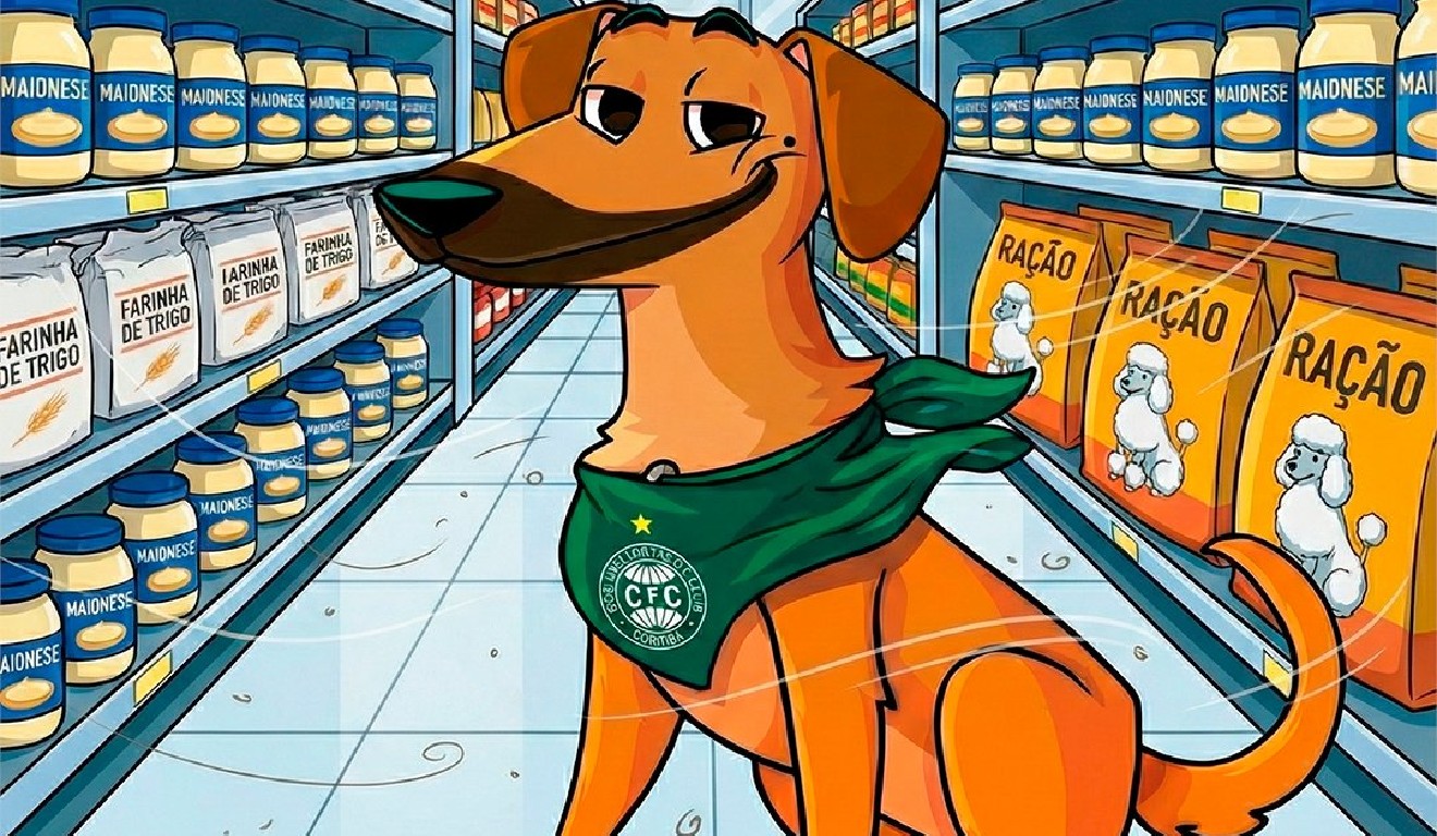 Provocação do Coritiba em cima do Athletico nas redes sociais