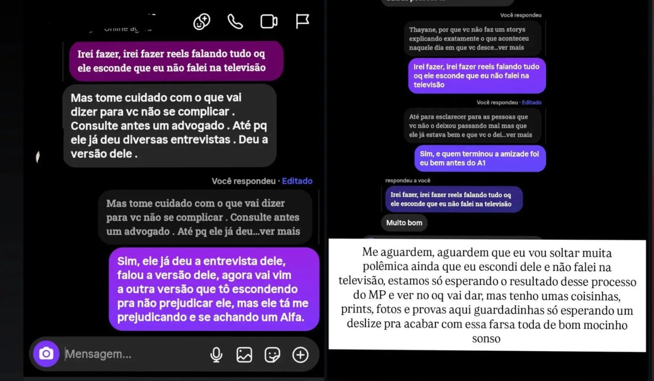 thayane smith se pronuncia nas redes sociais