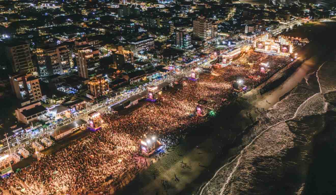 Show lotado no Verão Maior Paraná