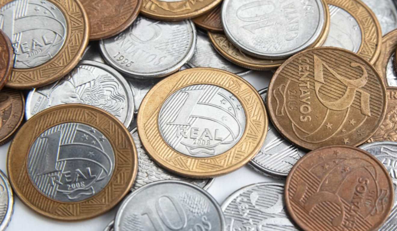 foto de moedas brasileiras