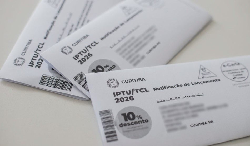 Boleto do IPTU 2026 de Curitiba vence nesta sexta-feira (20)