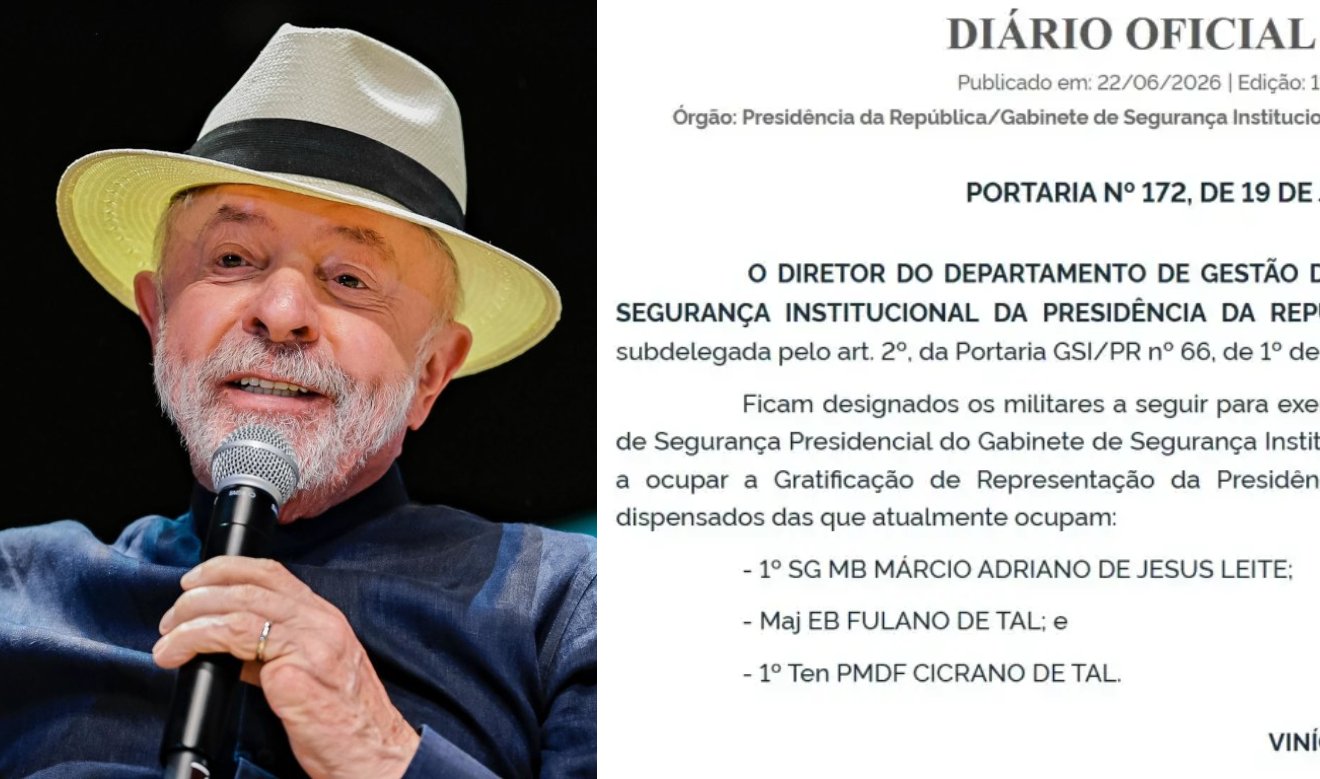 Cicrano GSI nomeia “Fulano” e “Cicrano” para equipe de segurança de Lula - Ric ...