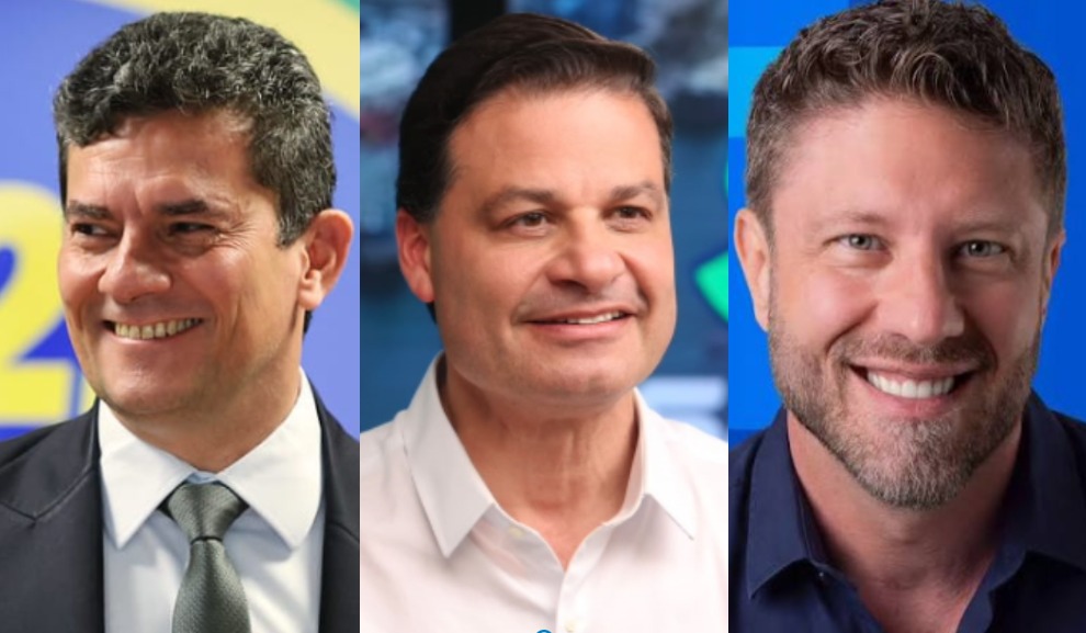 Sergio Moro (PL) Sandro Alex (PSD) Requi&atilde;o Fildo (PDT) s&atilde;o testados em pesquisa ao Governo do Paran&aacute;
