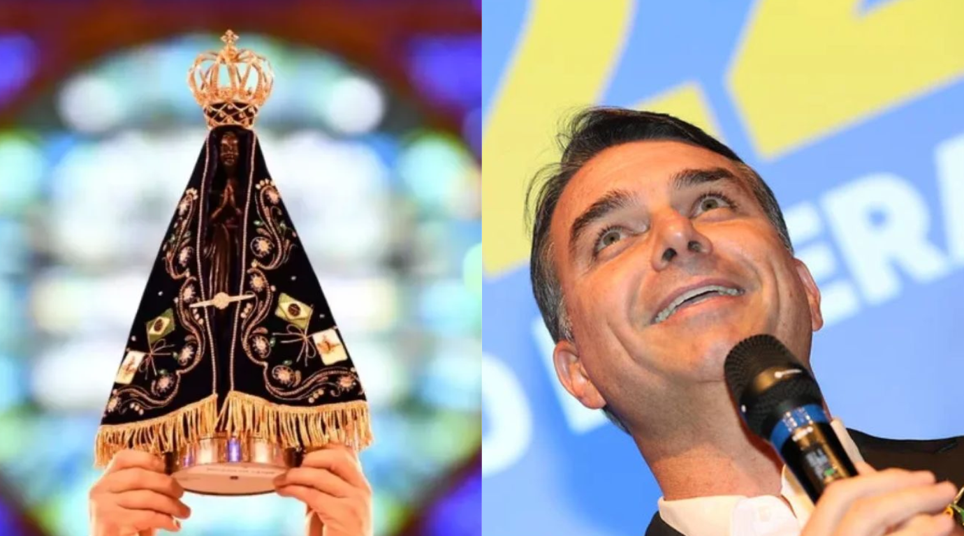 Polêmica envolvendo Nossa Senhora e Flávio Bolsonaro será julgada pelo TSE