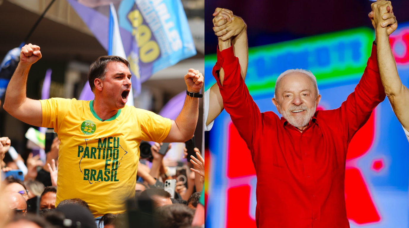 Flávio aposta em mudança e Lula aponta riscos de ascenção da direita em horário eleitoral