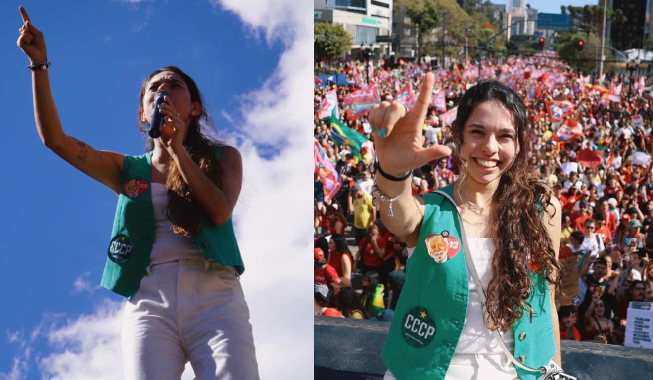 Discurso de jovem deputada do PT para multidão viraliza: “É o momento de virar voto”