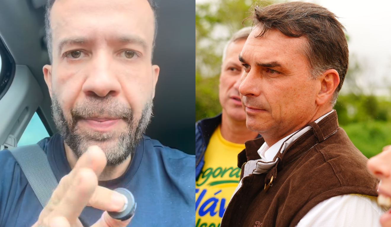 Flávio Bolsonaro convida ex-esposa de Janones para debate da Globo